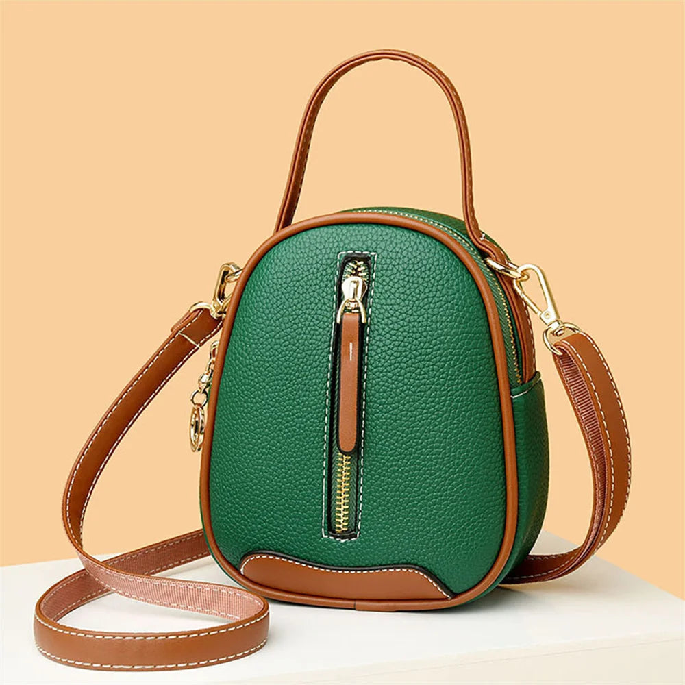 Chic Small Leather Crossbody Bag for Women