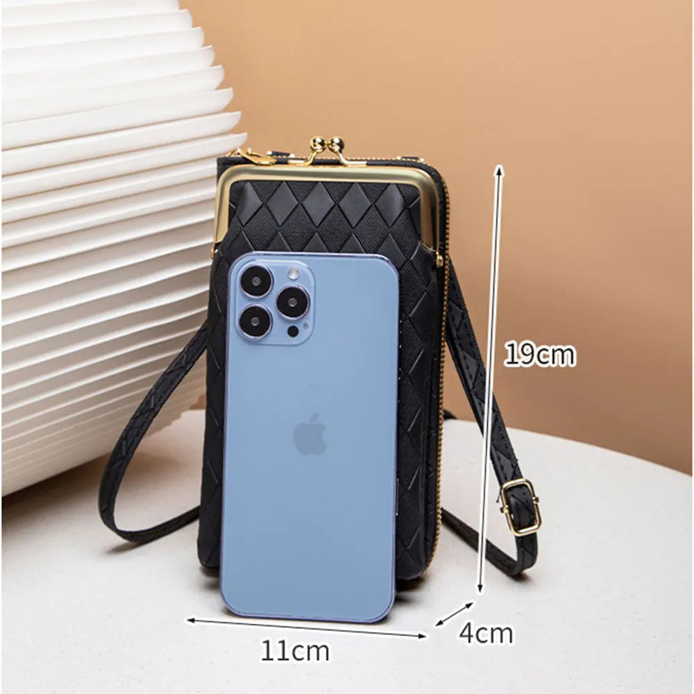 Women's Leather Wallet Crossbody Handbag