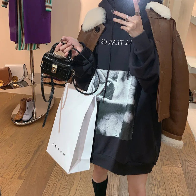 Crocodile Pattern Small Square Bag Women's Shoulder Bag Mini Handbag