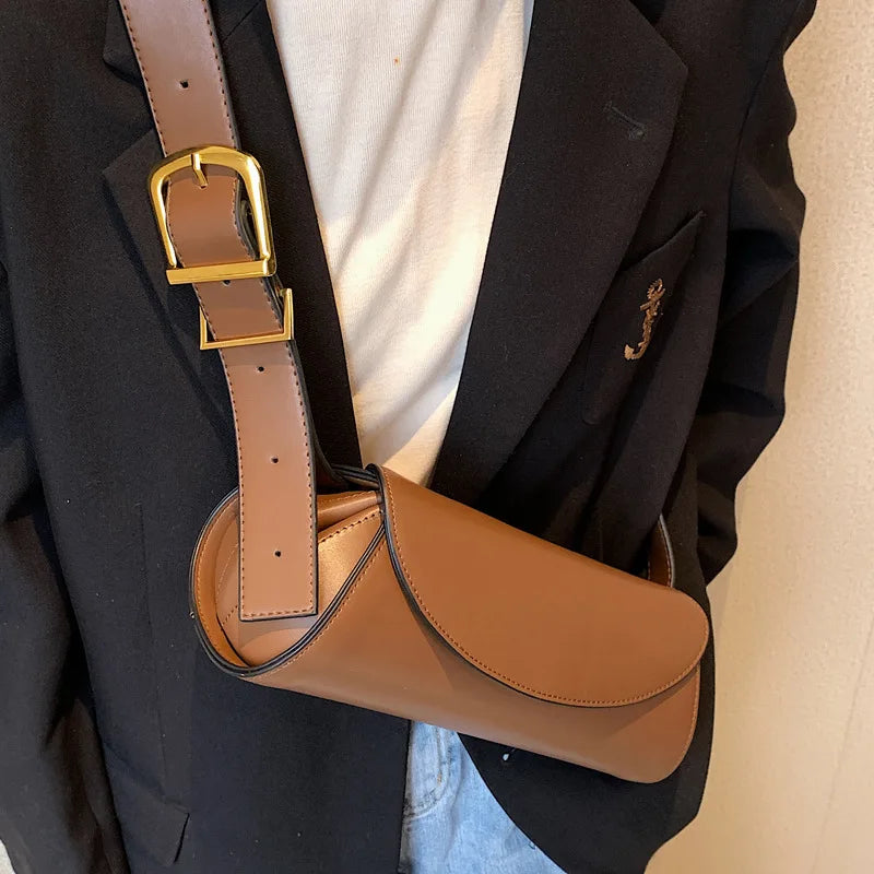 Women's Leather Chest Bag Bananas Bags Handbag