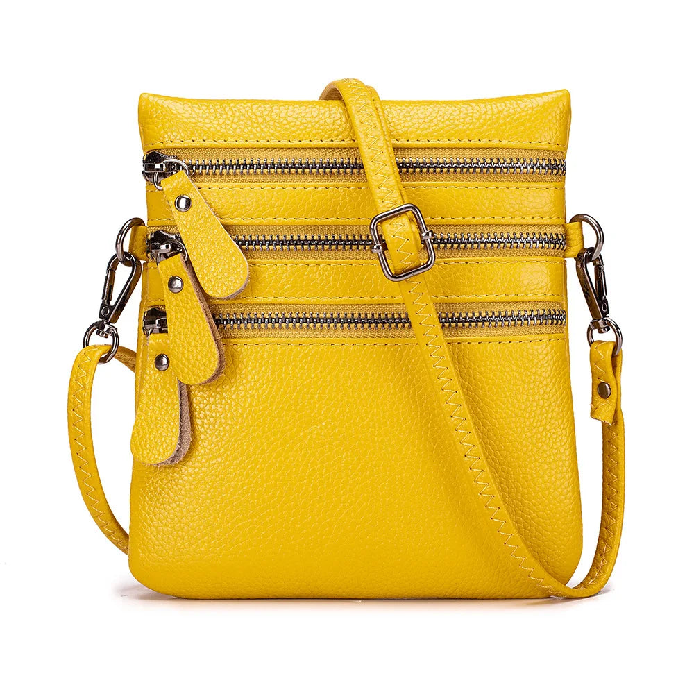 Women's Soft Leather Shoulder Bags Multifunctional Handbag