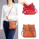 Women's Soft Leather Shoulder Bags Multifunctional Handbag