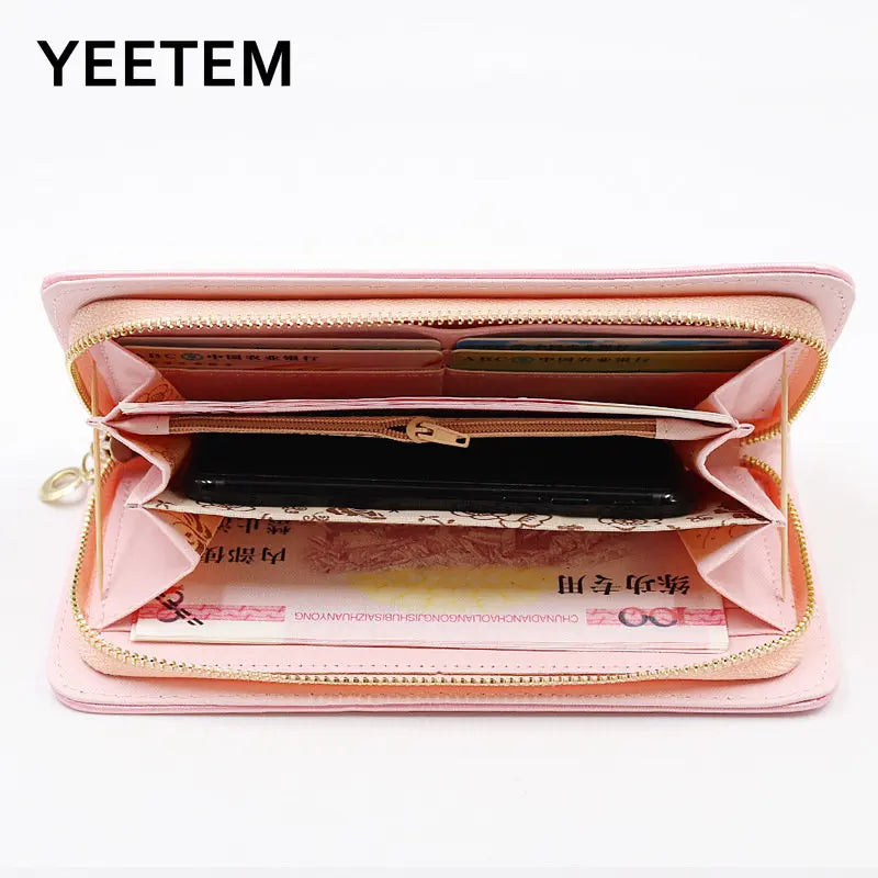 Women's Wallet Long Zipper Handbag Rabbit Ear Japanese Wallet Spot