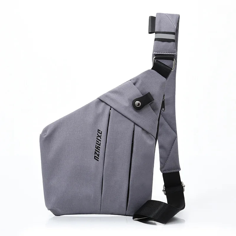 Casual Shoulder Bag with Multiple Pockets, Glasses Holder