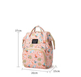 Cartoon Print Mommy Backpack Anti-theft Portable Maternal Baby Bag