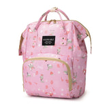 Cartoon Print Mommy Backpack Anti-theft Portable Maternal Baby Bag