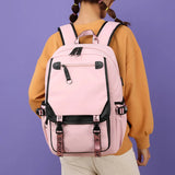 Girls Pink Backpack School Bag for Teenage Boys, Waterproof Big Book Bag