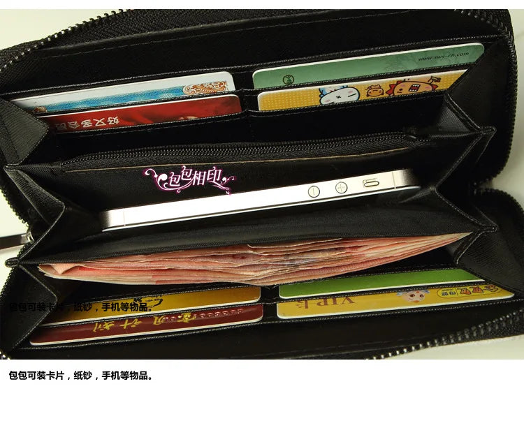 Cartoon Cat Ladies Clutch Wallet Famous Design High Quality Purse