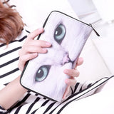 Cartoon Cat Ladies Clutch Wallet Famous Design High Quality Purse