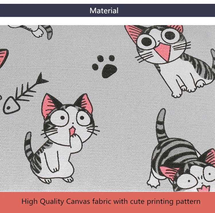 Cat Print School Backpack for Girls - Laptop Backpack for Teens