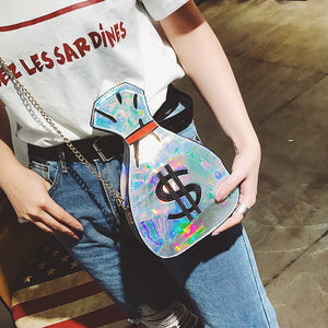 Chic Laser Shoulder Bag Crossbody Messenger Purse