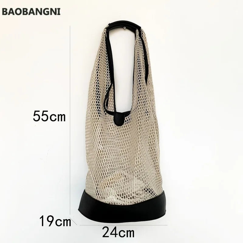 Casual Shoulder Bag Portable Bucket Bag Temptation Portable Net Bag