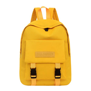 Waterproof Nylon Lady Backpack Girl School Travel Bag Multi-Pocket Backpack