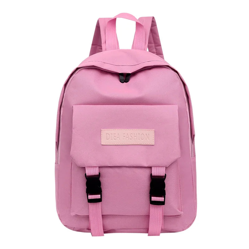 Waterproof Nylon Lady Backpack Girl School Travel Bag Multi-Pocket Backpack