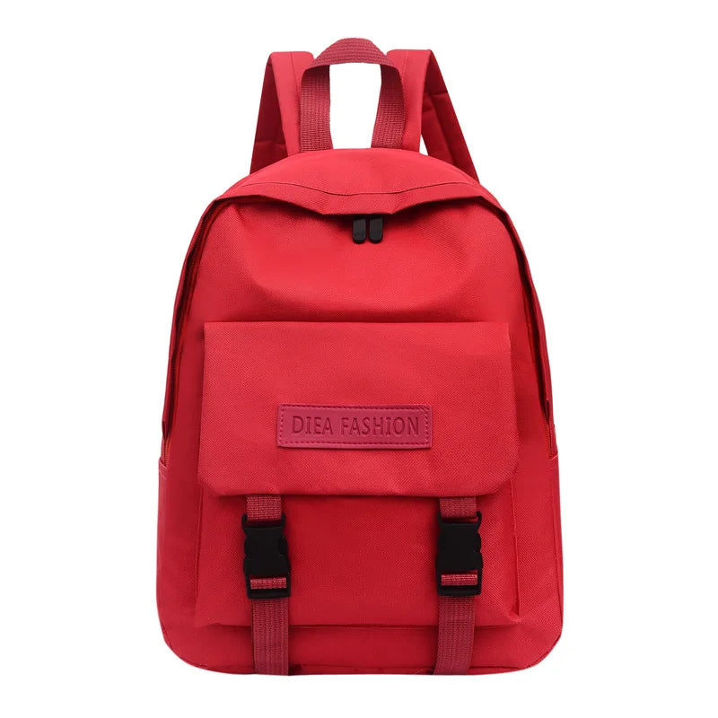 Waterproof Nylon Lady Backpack Girl School Travel Bag Multi-Pocket Backpack