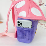 Kids Mushroom House Kindergarten Shoulder Backpack Boy Girl Travel Snack Bag