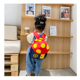Kids Mushroom House Kindergarten Shoulder Backpack Boy Girl Travel Snack Bag
