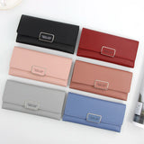 Women's Multi-Function Long Student Purse with Zero Slot