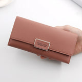 Women's Multi-Function Long Student Purse with Zero Slot