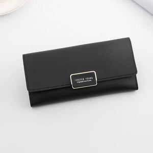 Women's Multi-Function Long Student Purse with Zero Slot