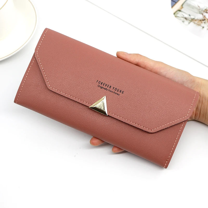 Ladies Long Student Purse Multi-Function Handbag