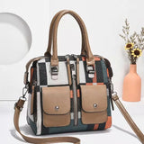 Large-Capacity Shoulder Bag European American PU Portable Female Bag