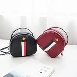 Litchi Little Bee Handbag Casual Small Square Bag