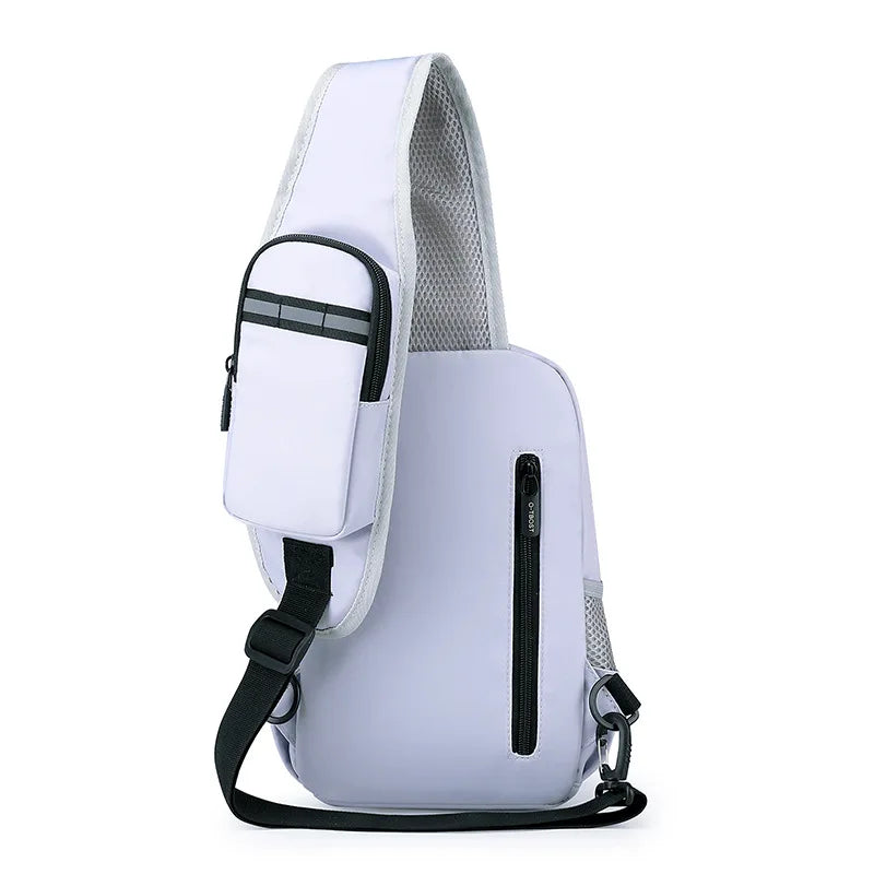 Men's Large-Capacity Chest Bag Oxford Cloth Messenger Shoulder Bag