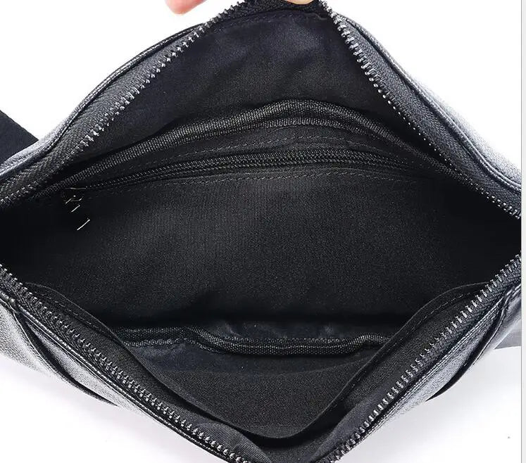 Men's Casual Shoulder Bag with Pockets