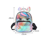 Unicorn Backpack for Girls, Student School Bag with Sequins