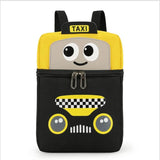 Cartoon Car Canvas Schoolbag for Boys 2-6 Years