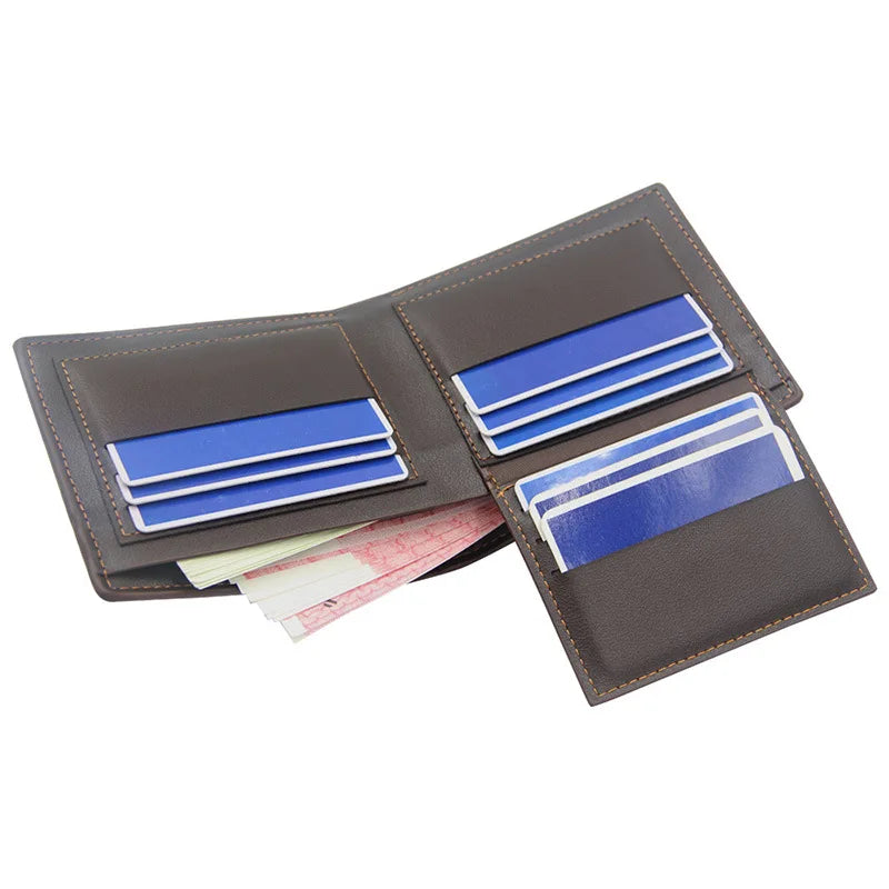 Men's Crocodile Pattern PU Multi-card Wallet