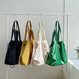 Casual Drawstring Shoulder Bag with Large Capacity
