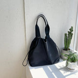 Casual Drawstring Shoulder Bag with Large Capacity