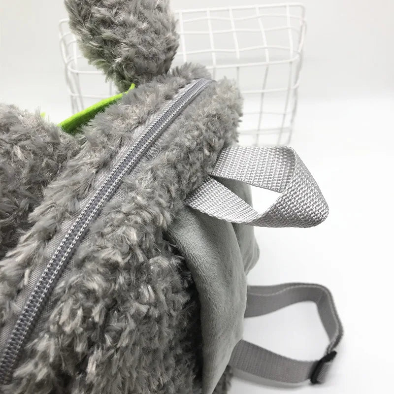 Girls Plush Cat School Bag Student Cartoon Doll Backpack