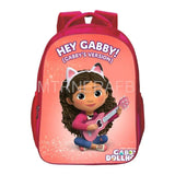 3D Gabby Dollhouse Print Schoolbag Children Student Schoolbag