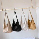 Bucket Tote Shoulder Bags PU Leather Multi-function Shopping