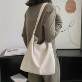 Bucket Tote Shoulder Bags PU Leather Multi-function Shopping