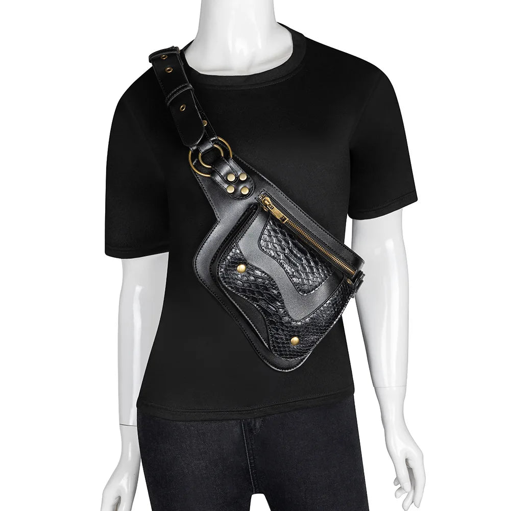 Steampunk Tactical Chest Bag for Women