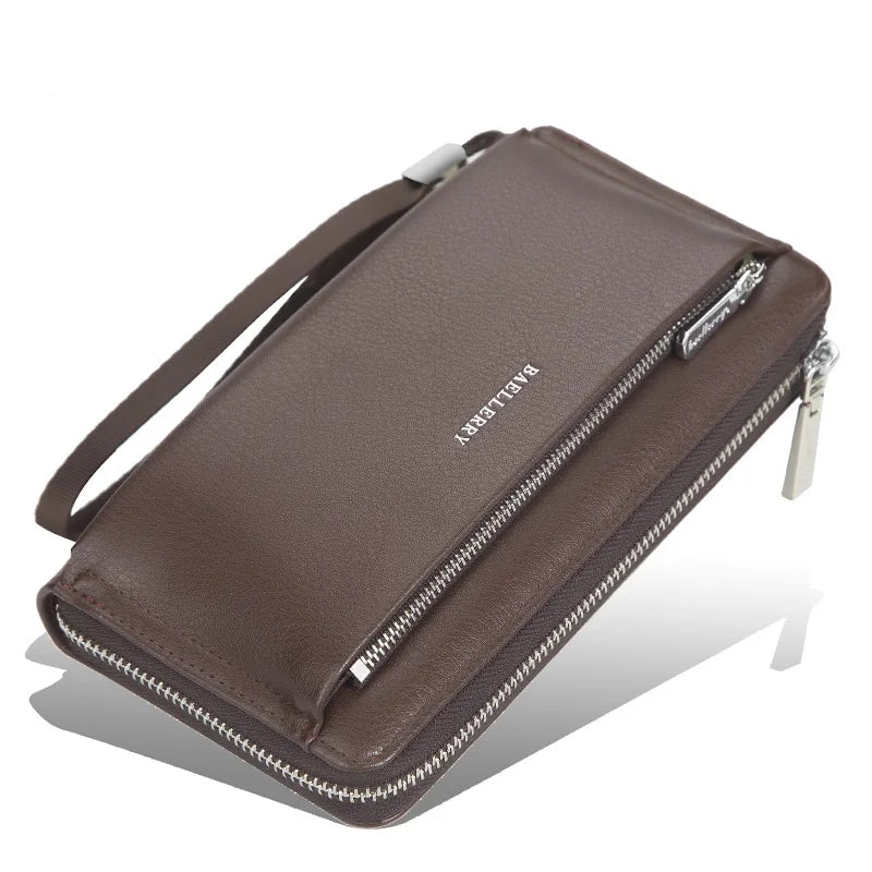 Men's Long Wallet Zipper Clutch Large Capacity Handbag
