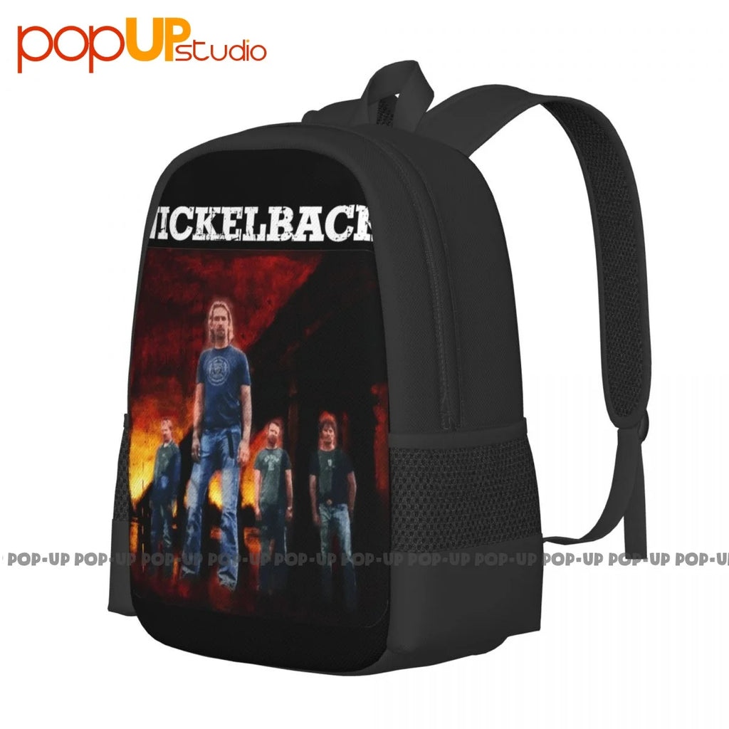 Nickelback Long Road Tour 2004 Backpack Art Print Travel Bag