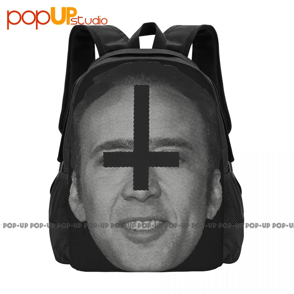 Nicolas Cage Meme Satanic Backpack Multi-function Gym/Shopping Bag