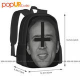 Nicolas Cage Meme Satanic Backpack Multi-function Gym/Shopping Bag