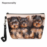Yorkshire Terrier Pattern Large Capacity Makeup Bag