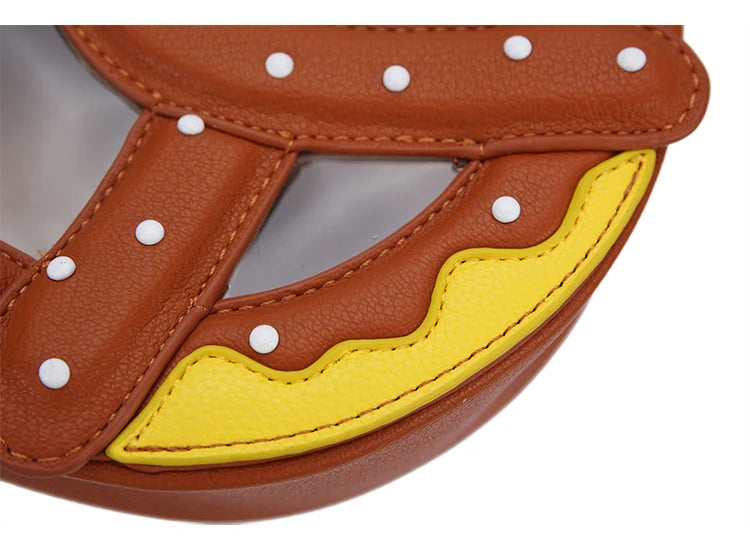 Novel Bread Shoulder Chain Bag for Women Small Crossbody Bag Girls' Purses