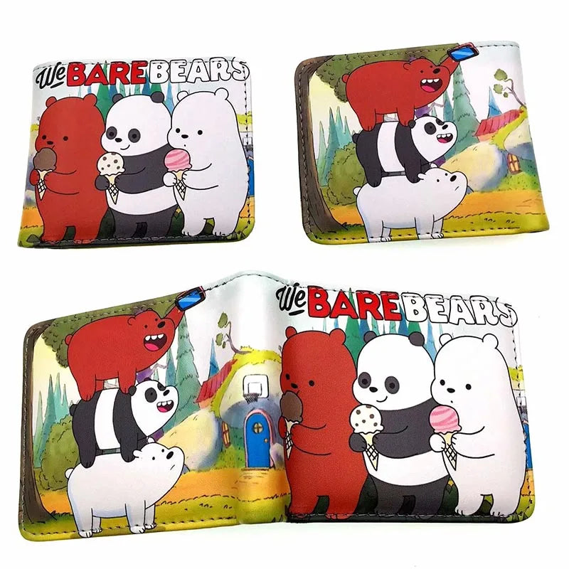 Cartoon PU Leather Wallet Student Boy Girl Short Wallet