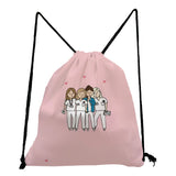 Cartoon Nurse Drawstring Bag for Kids, Teens, and Travel - Soft Back Bag