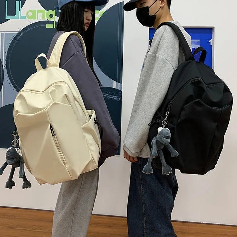 Nylon Backpacks Women Irregular Zipper Large Capacity Backpack