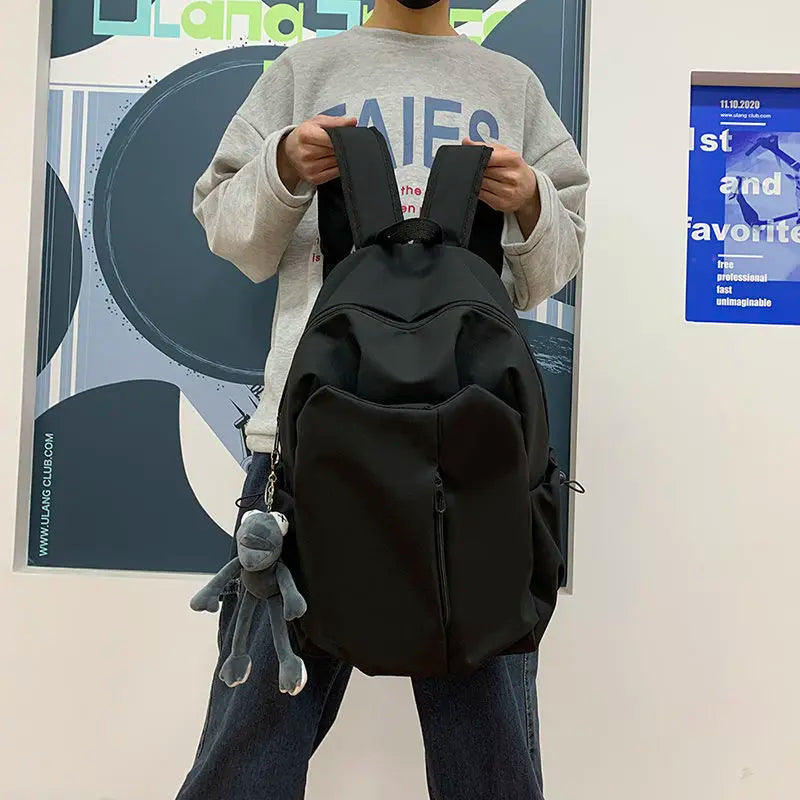 Nylon Backpacks Women Irregular Zipper Large Capacity Backpack