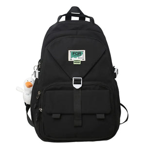 Fluorescent Green Large-capacity Student Backpack